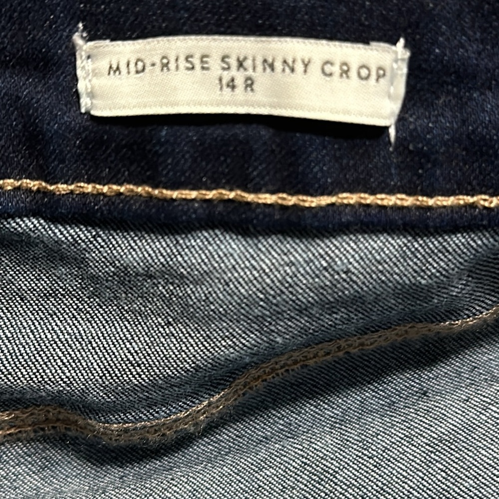 NWT Wonderly 5 pocket mid-rise skinny crop pants size 14R - Picture 9 of 14